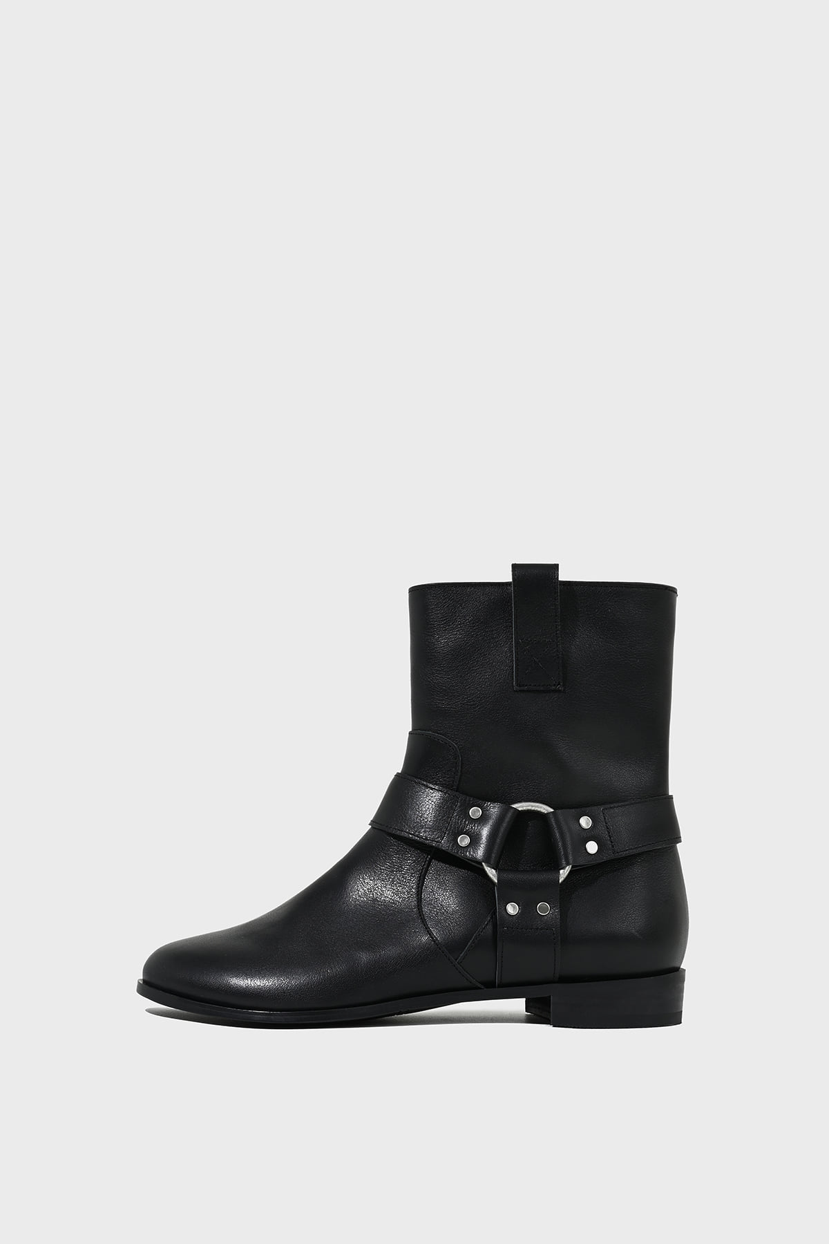 Classic Harness Boots_Black Leather
